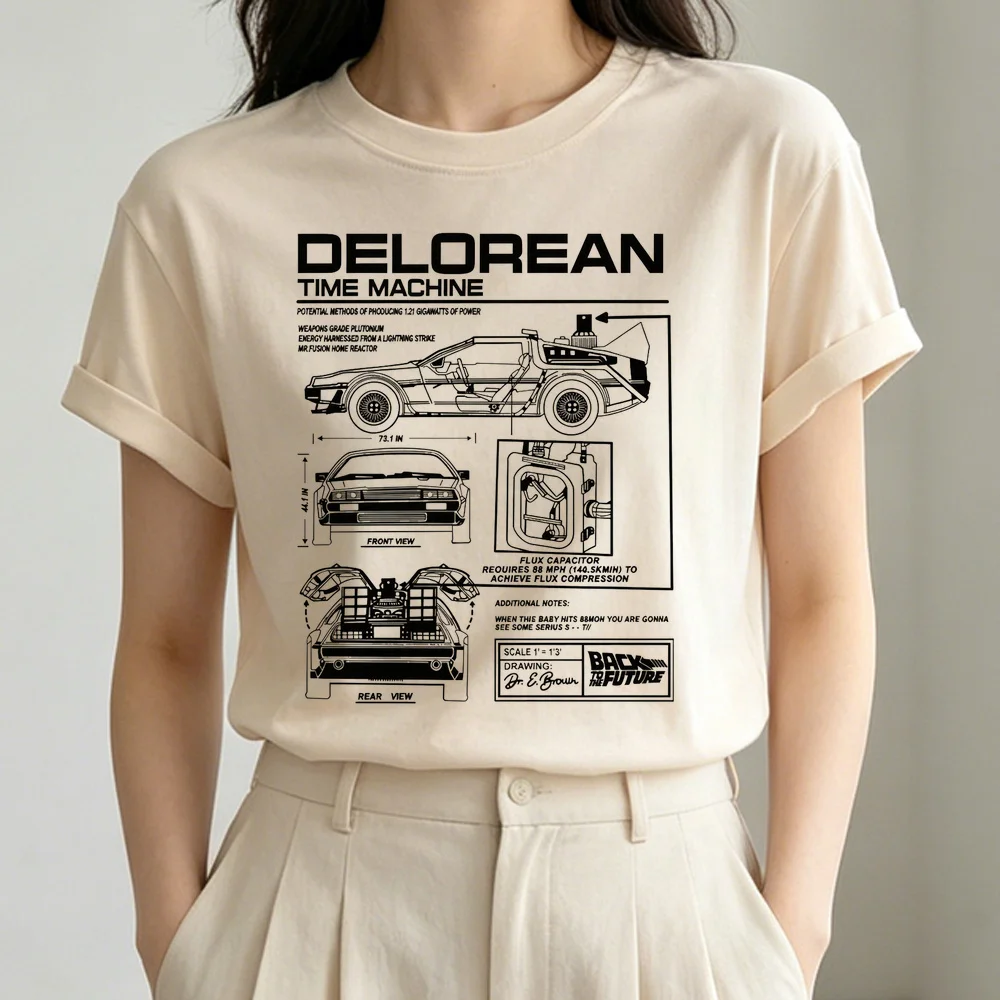 Back to the Future Shirt Girl Anime Korean Fashion Aesthetic t Shirt Cute Emo Japan Cheap Kawaii crop top women meme top tees