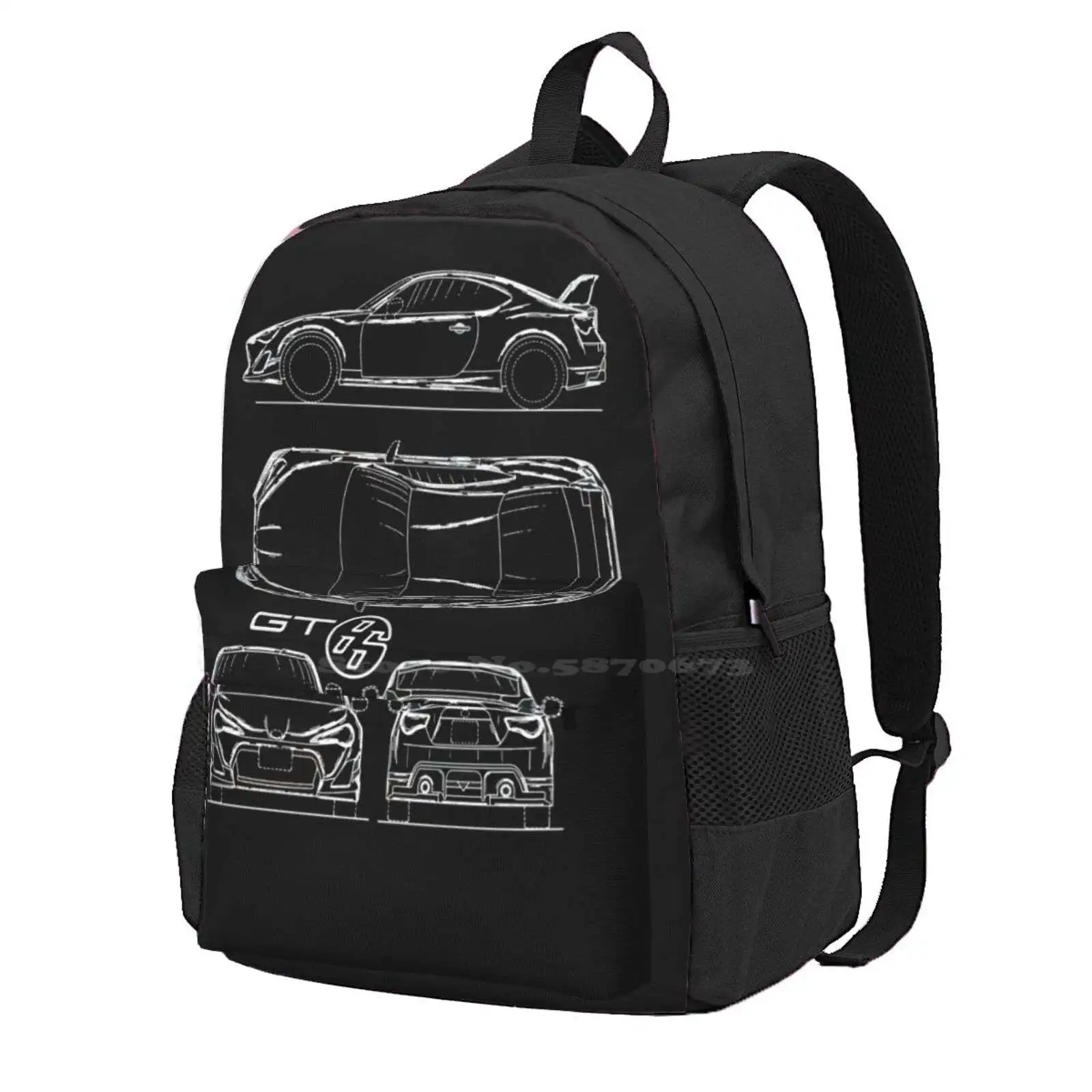 The Gt86 Blueprint Hot Sale Schoolbag Backpack Fashion Bags Gt86 86 Brz Cars Sports Car Transportation Blueprint Blueprint Car