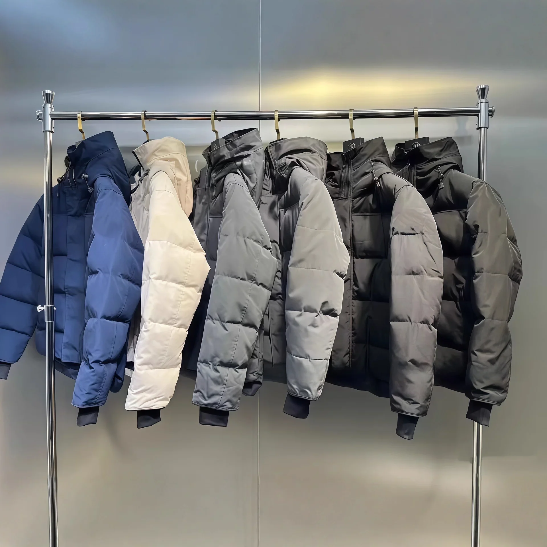 

Macmillan Parka down Jacket 17 Styles Unisex Hooded Coat Breathable Waterproof Windproof Cold Resistant Fleece Lined Zipper C...