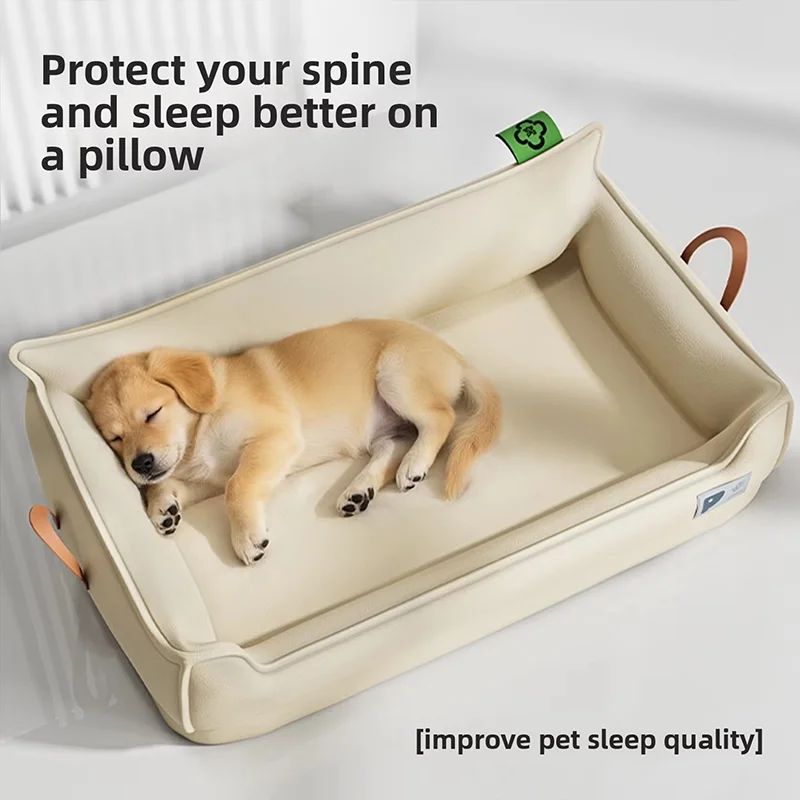 Waterproof Four Seasons Dog Bed Scratch Resistant Bite Proof Removable Washable Pet Sleeping Pad Comfort Large Pet Nest Cushion view 2