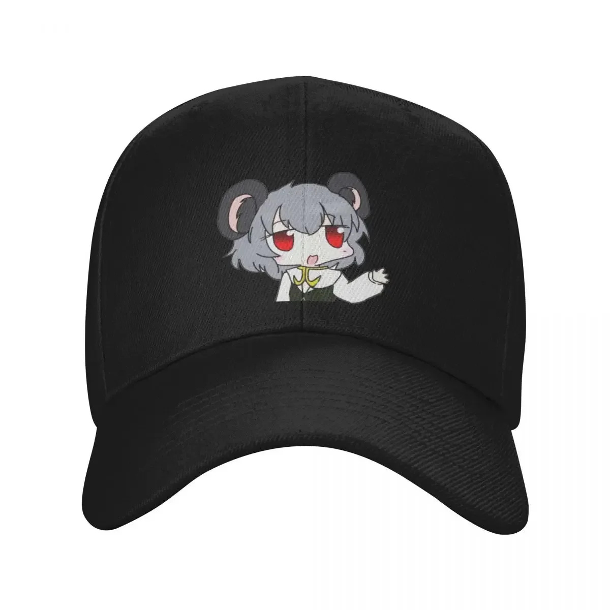 Nazrin Nyn | Touhou Nazrin | Funny mouse girl Baseball Cap Military Tactical Cap black For Men Women's