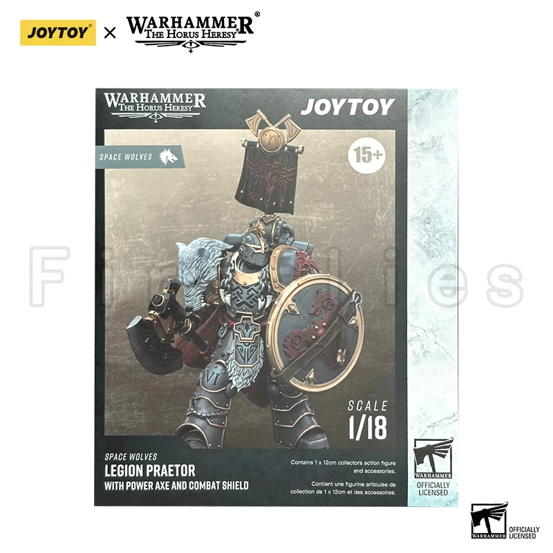 1/18 JOYTOY Action Figure The Horus Heresy Space Wolves Legion Praetor with Power Axe and Combat Shield Anime Model
