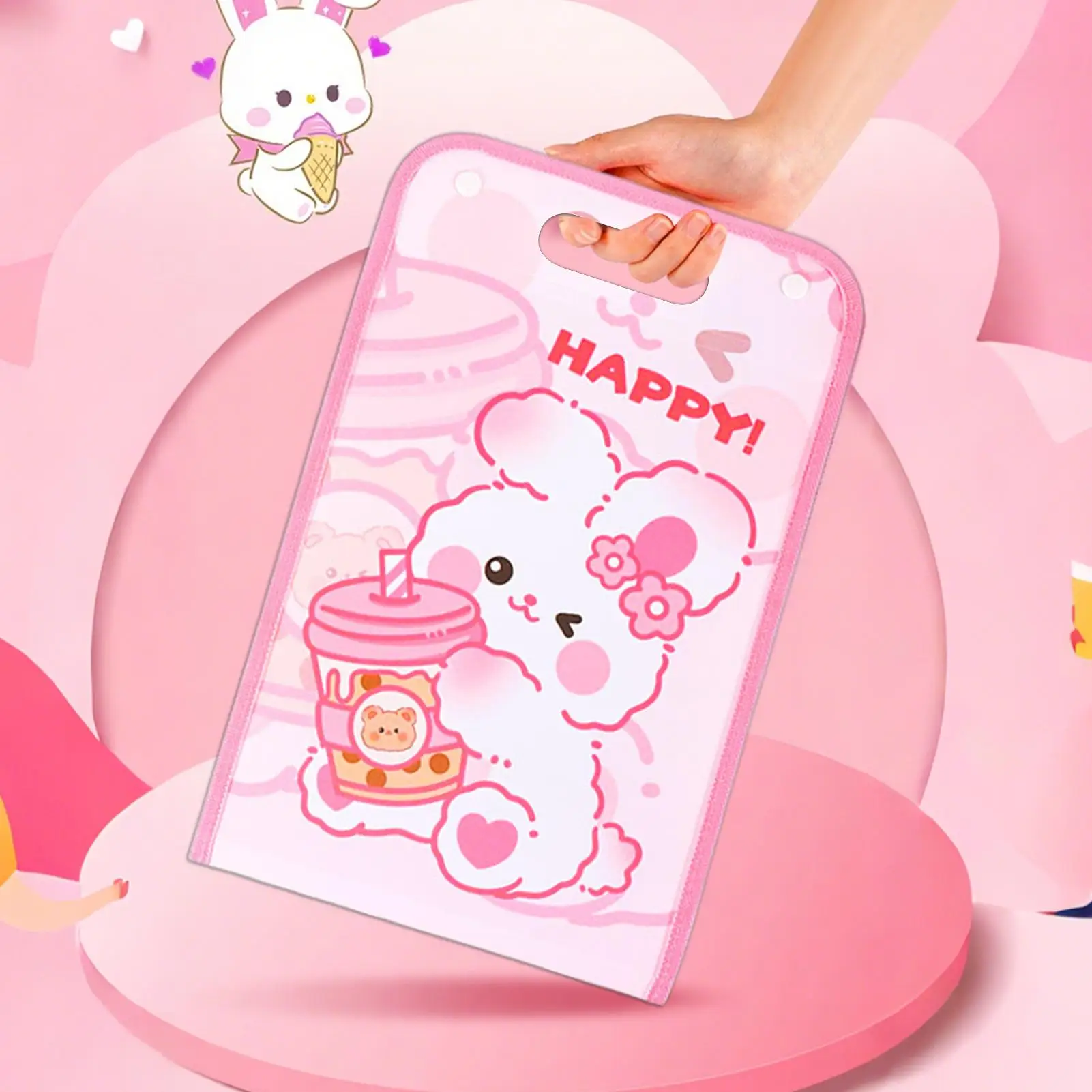 กระเป๋าเอกสารเอกสารกระเป๋าโฟลเดอร์กระเป๋าReusable Binderแบบพกพาสําหรับบ้านผู้หญิงผู้ชายสํานักงานธุรกิจ