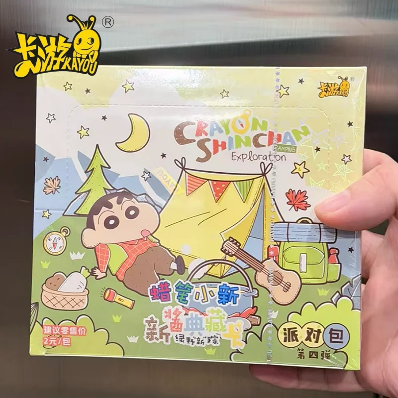 

Genuine KAYOU Crayon Shin-Chan Card Vol.4 Party Pack Shin-Chan Collection Card Animation Peripherals Toy Gift Original Box
