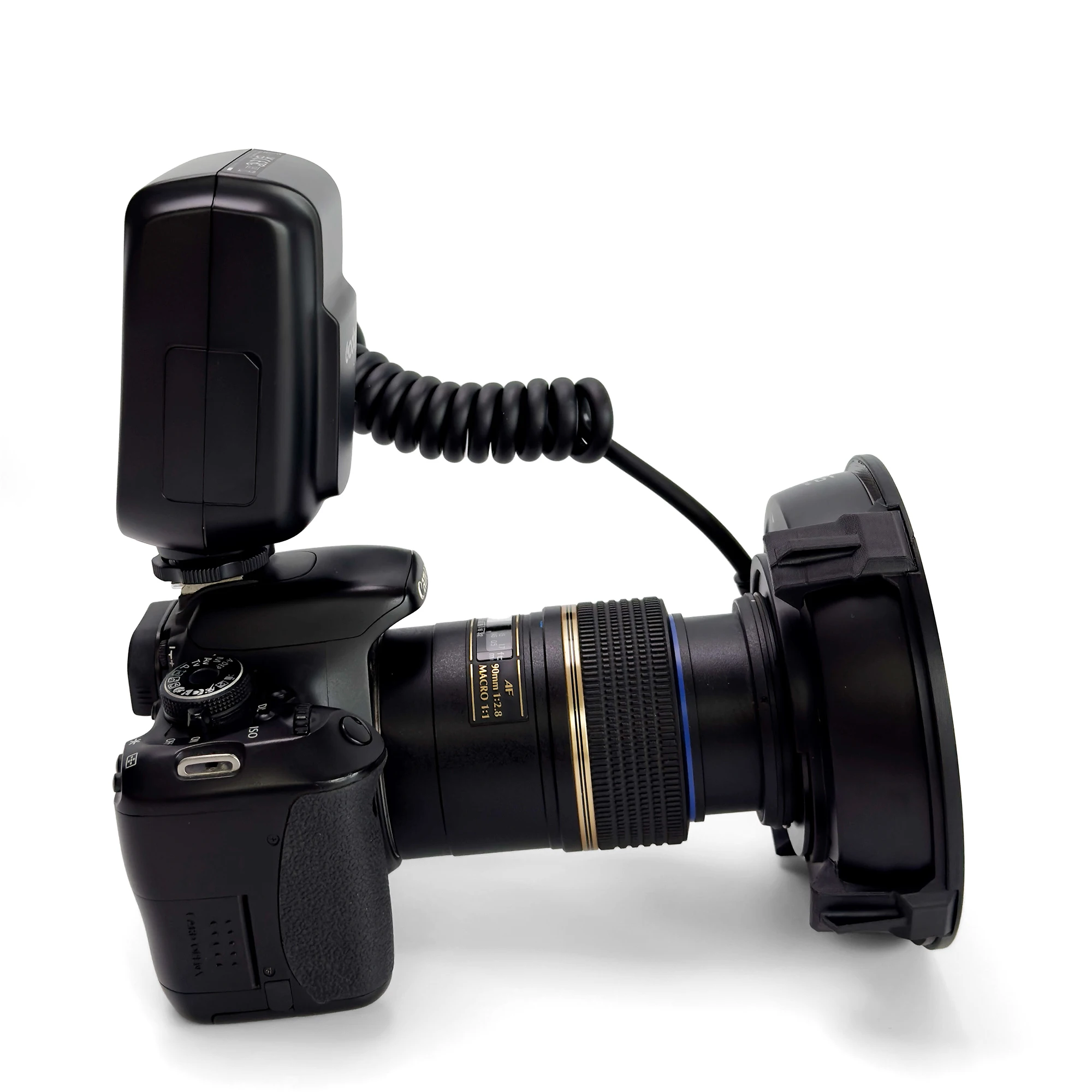 Kamera-Zahnfotografie – kein Reflexions-Kreuzpolarisationsset für Godox MF-R76-Blitze. Ring blinkt intraorale Fotografie – Detail 5