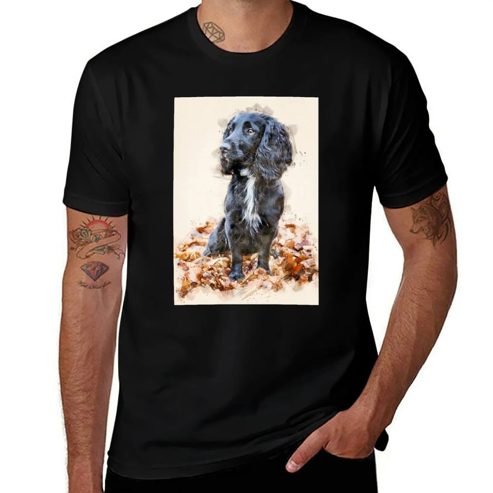 

shirt T-Shirt designer man casual t shirts shirt for men casual t Spaniel t man Autumnal man