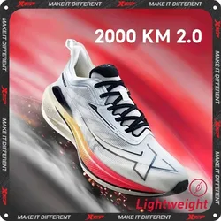 Xtep 2000KM 2.0 Running Shoes Men  Summer Professional TPU Shock Absorption Sneakers 876219110043(suggest half size down)