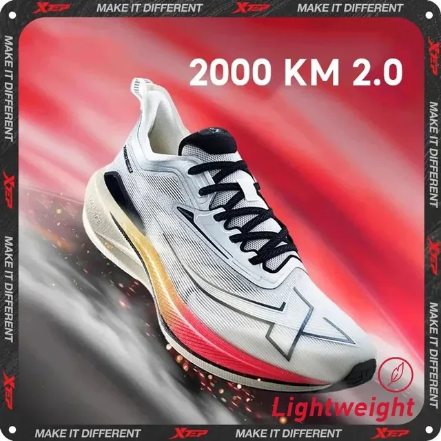 Buty do biegania Xtep 2000KM 2.0 męskie, letnie, profesjonalne sneakersy z TPU amortyzującym wstrząsy 876219110043 (zalecione zmniejszenie o pół rozmiaru)