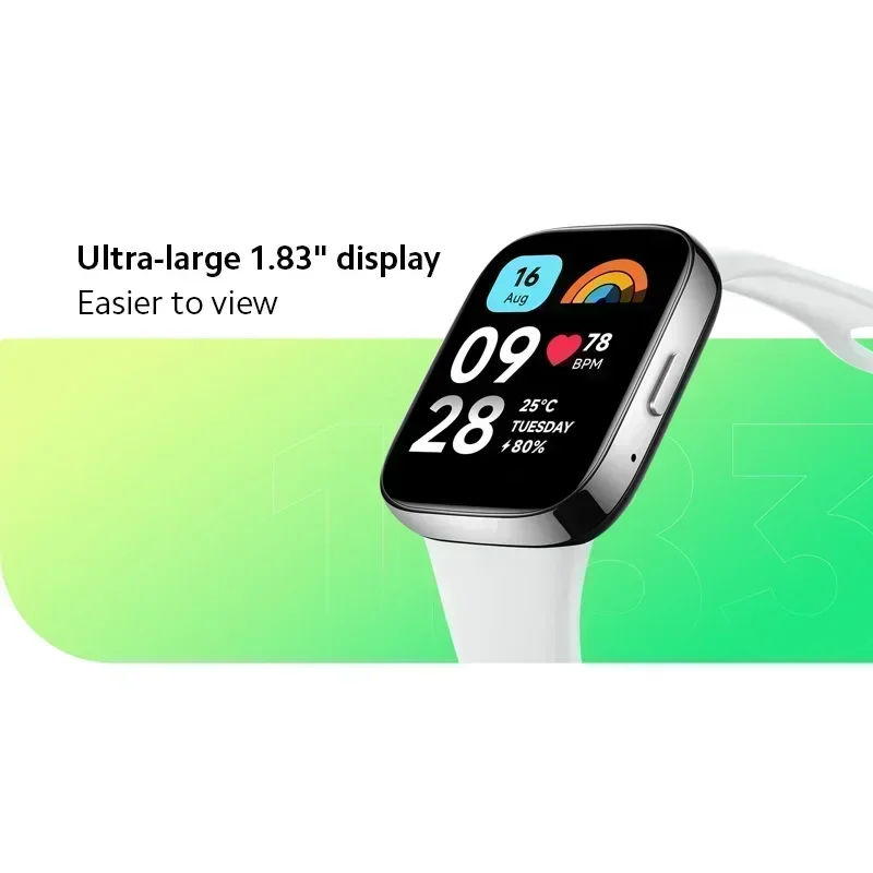 [Prima mondiale] Xiaomi Redmi Watch 3 Active 1.83 ''Display LCD ossigeno nel sangue frequenza cardiaca 100 + modalità sportive chiamata vocale Bluetooth