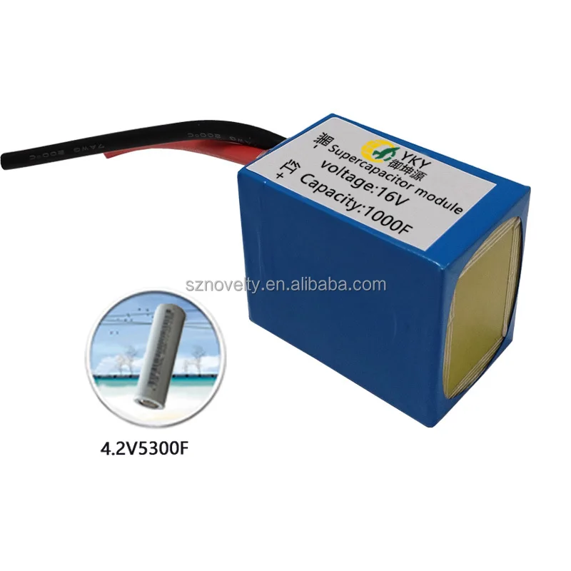 Módulo de potencia de arranque del Motor eléctrico, supercondensador de 16V y 1000f, 12V y 16V, farad para Estación de arranque del motor