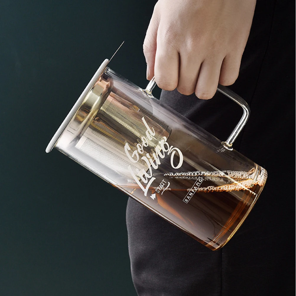 

Stainless Steel Tea Strainer Fine Mesh Silica Gel Lid Heat Resistant Teapot Accessories Efficient Filter Kitchen Bar Tools