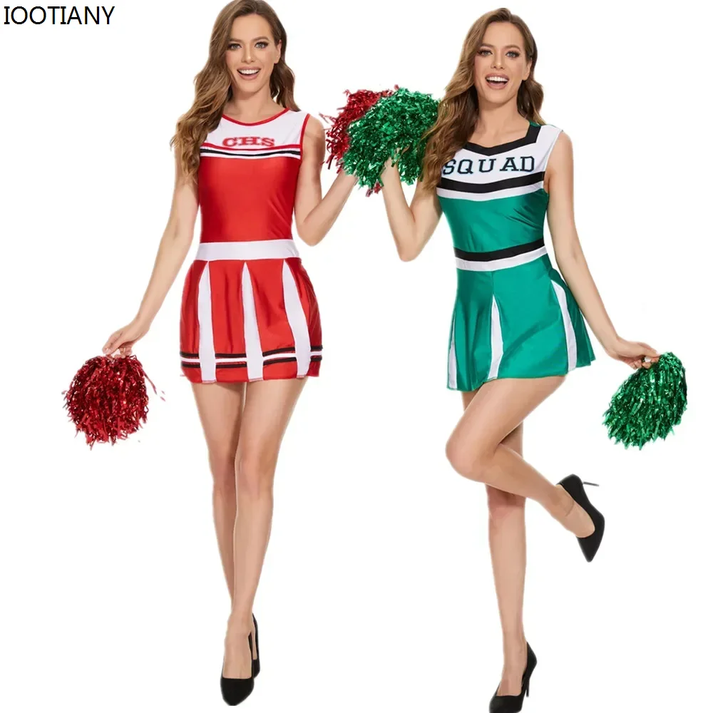 

CosplaySexy Football Babe Adult Cheerleader Cosplay Costume Competition Dance Stage Performance Uniform Halloween Vitality Party