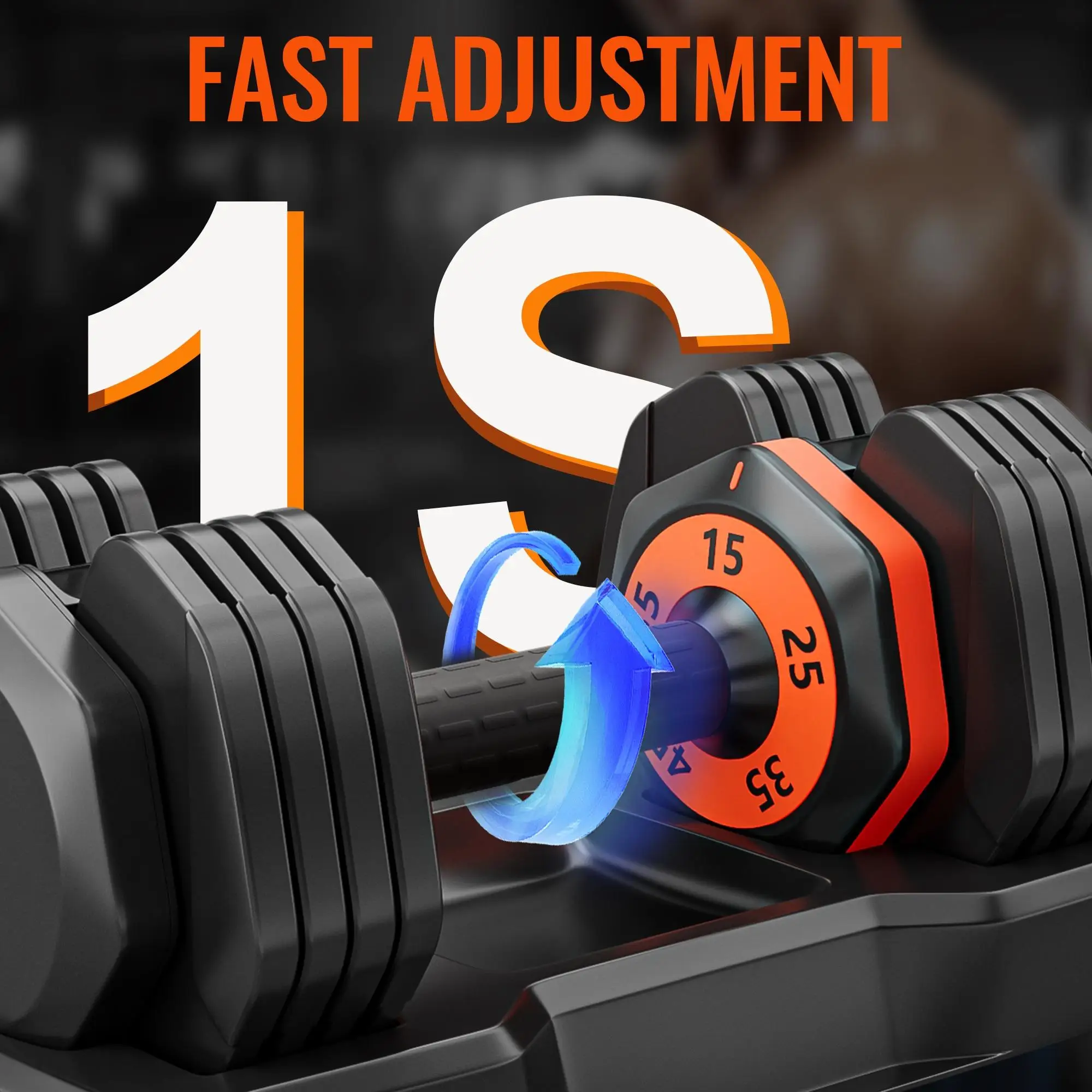 دمبل واحد قابل للتعديل 55 رطل 1 ثانية الوزن التبديل المهنية الصف الحديد الحرة الأوزان للرجال النساء كمال الاجسام التدريب