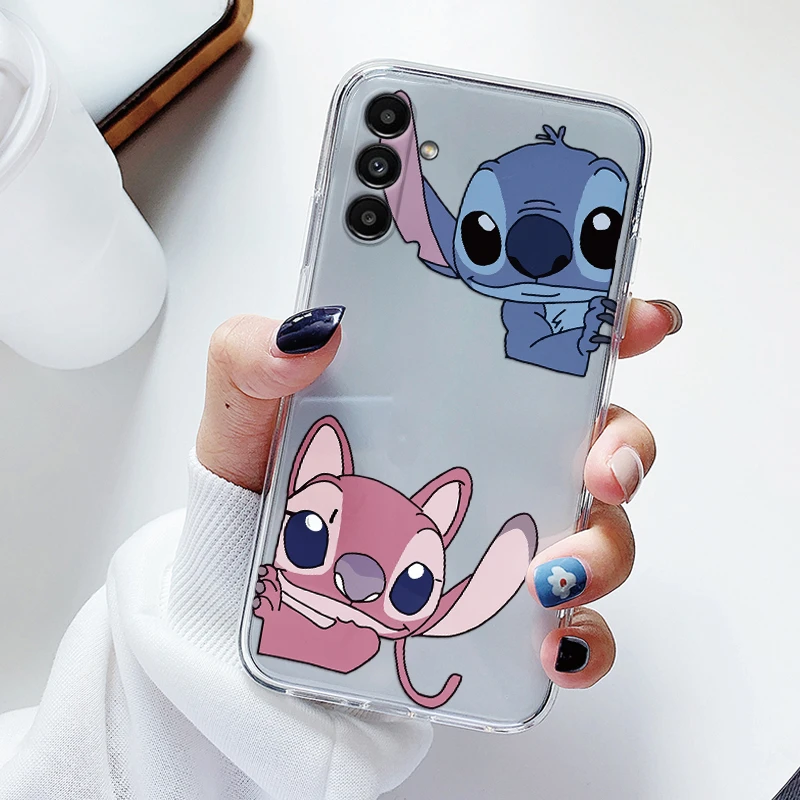 Cartoon Stitch Soft Case For Samsung Galaxy A13 4G A 13 5G A04S Cover TPU Matte Silicone Clear Coque For Samsung A 13 Fundas Bag