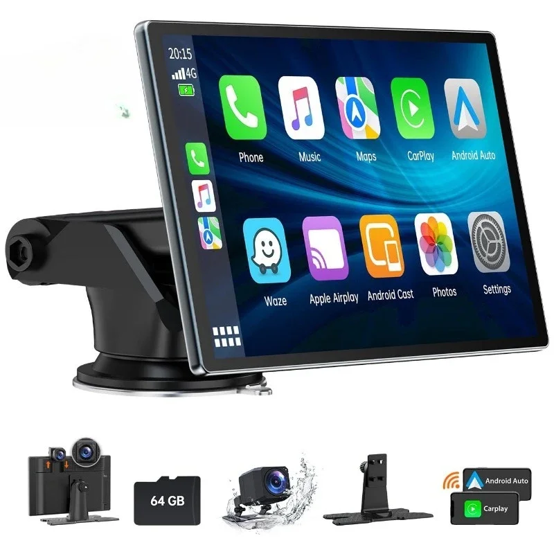 9-Inch voice voice control car smart wireless Carplay Android Auto driving recorder
