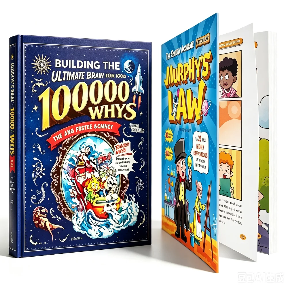 Murphy's Law & 100000 Whys Kids Science Humor Educational Storybooks English Early Learning Reading Book Gifts For Children