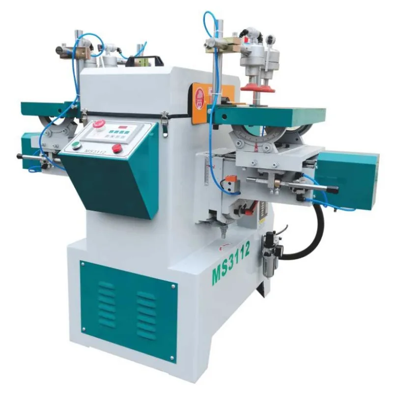 Woodworking machinery Adjustable pendulum speed Horizontal double-end woodworking tenon and groove machine