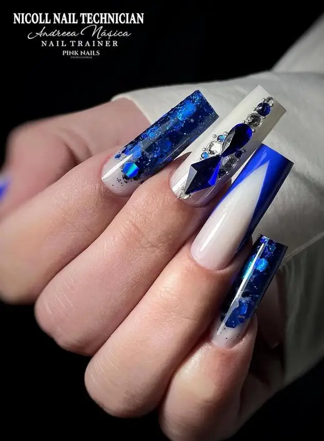 12 grades/caixa 3d forma mista colorido cristal prego encantos flatback vidro gemas prego strass luxo claro/vermelho/rosa jóias de unhas