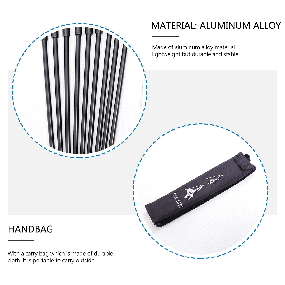 

Outdoor Campfire Tripod Stand Adjustable Height Camping Bbq Hiking Lightweight Aluminum Alloy Sturdy 3 Leg Design Portable