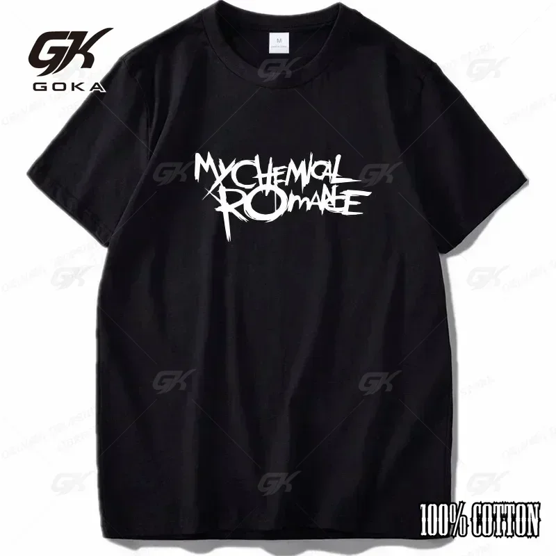 My Chemical Romance Tee Uomo Moda T-shirt T-shirt in cotone Bambini Hip Hop Top Tees Donna Estate Vintage Anime Boy Manica corta