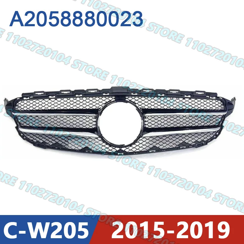 

for W205 2015-2019 Mercedes Benz Front Bumper Radiator Grill C180 C200 C250 C260 C300 C400 C450 A2058880023 2058880023