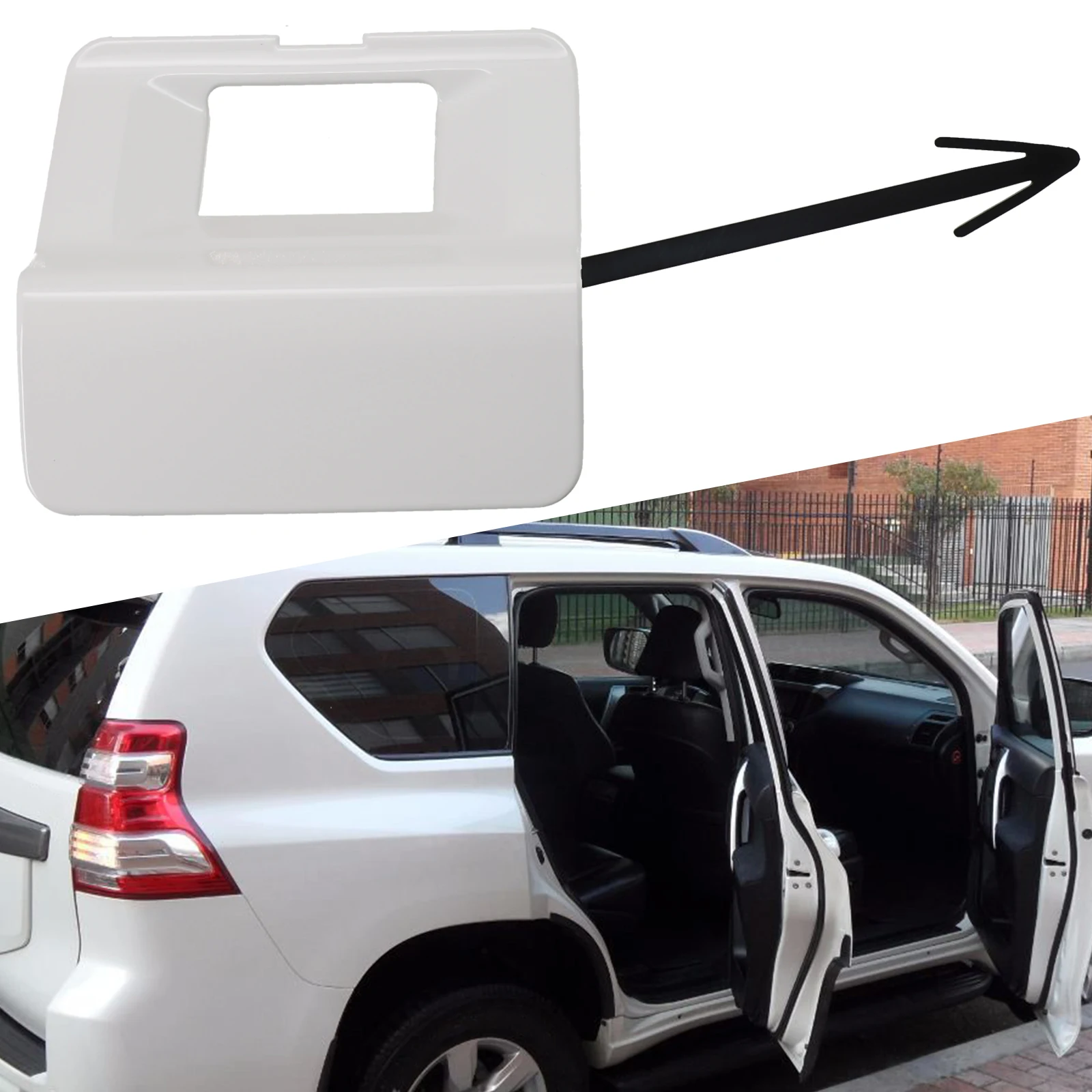 Accessories Release Switch For Toyota Plastic Prado White 64772-60020 Camera Cover Cruiser For Land Easy Installation