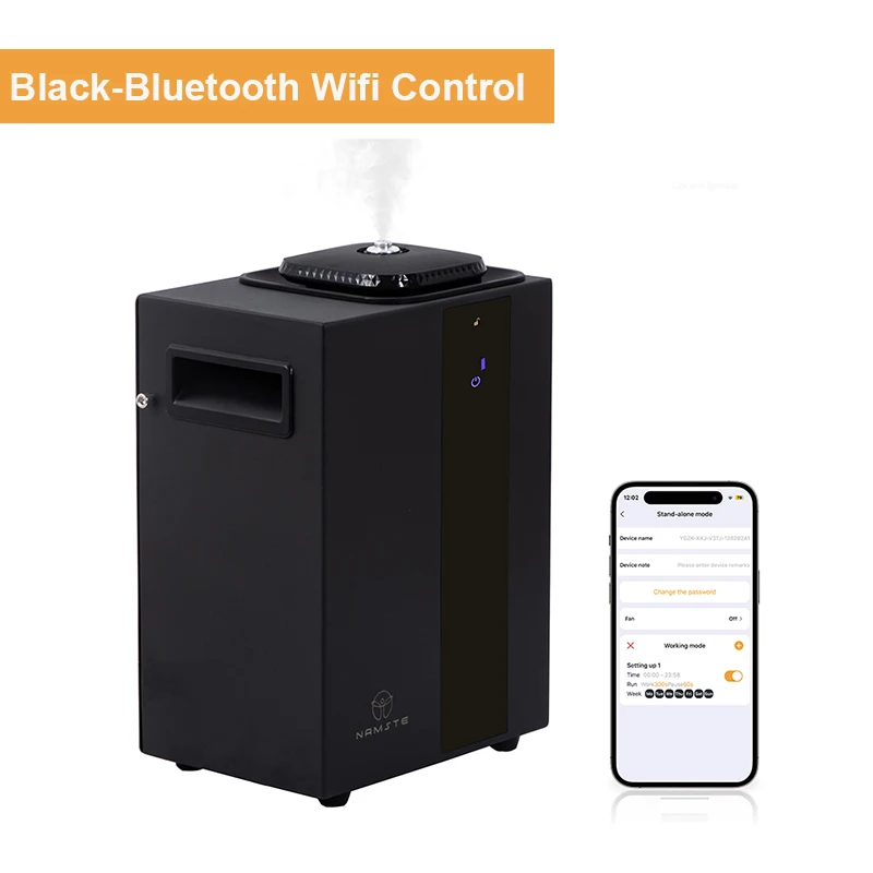 NAMASTE Bluetooth Wifi Diffuser Aroma Profissional Geur Geur Huishoudapparaat HVAC Essentiële Olie Geurverspreider Luchtverfrisser