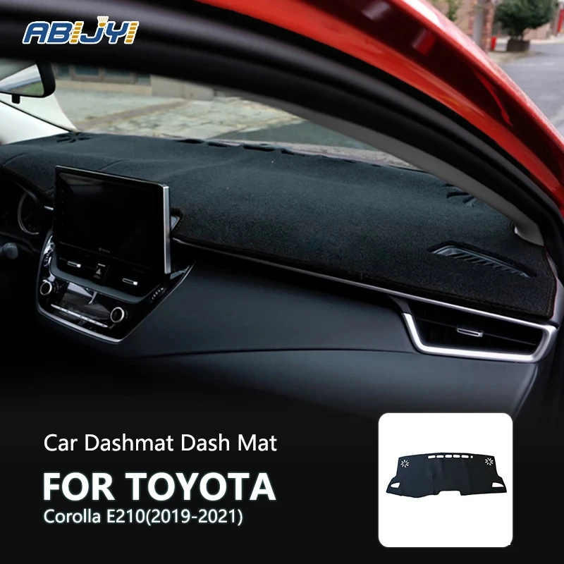 

1Pcs Leather Dashmat Dashboard Cover Pad Dash Mat Carpet For Toyota Corolla E210 2019 2020 2021 Car Interior Accessories