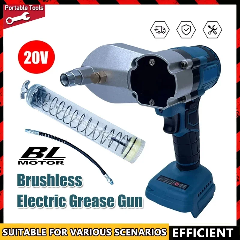 Fit Makita Brushless Electric Grease Gun For 20V Battery High Pressure Lubricating Oil Injector Machine Grease Guns