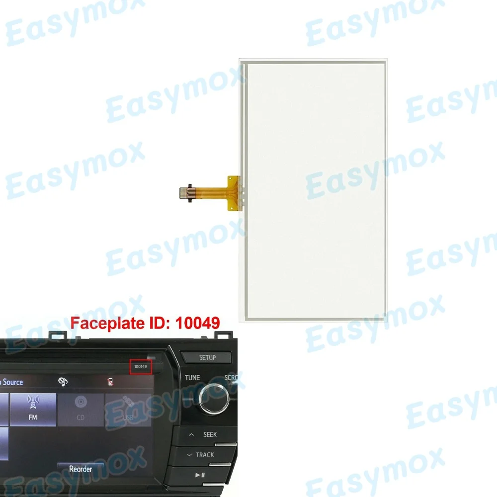 

6.1" Touch Screen Digitizer for Toyota 2014-2016 Corolla Radio Stereo 100150 100149