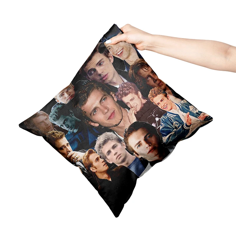 Aertemisi 18 "x 18" Hayden Christensen foto kolase persegi bantal lempar sarung bantal penutup 45cm x 45cm