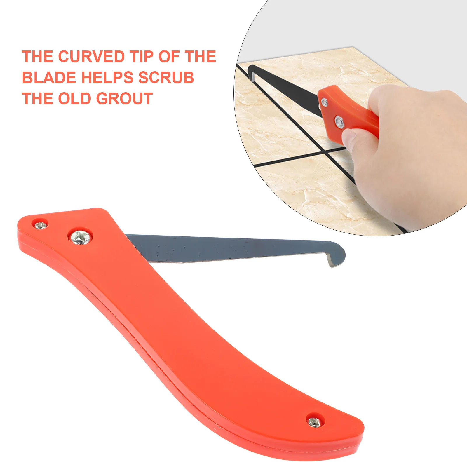 

6Pcs Floor Grout Scraper Kit Efficient Wall Brick Beauty Seam Construction Tool for Home Renovation Projects Grout Remover
