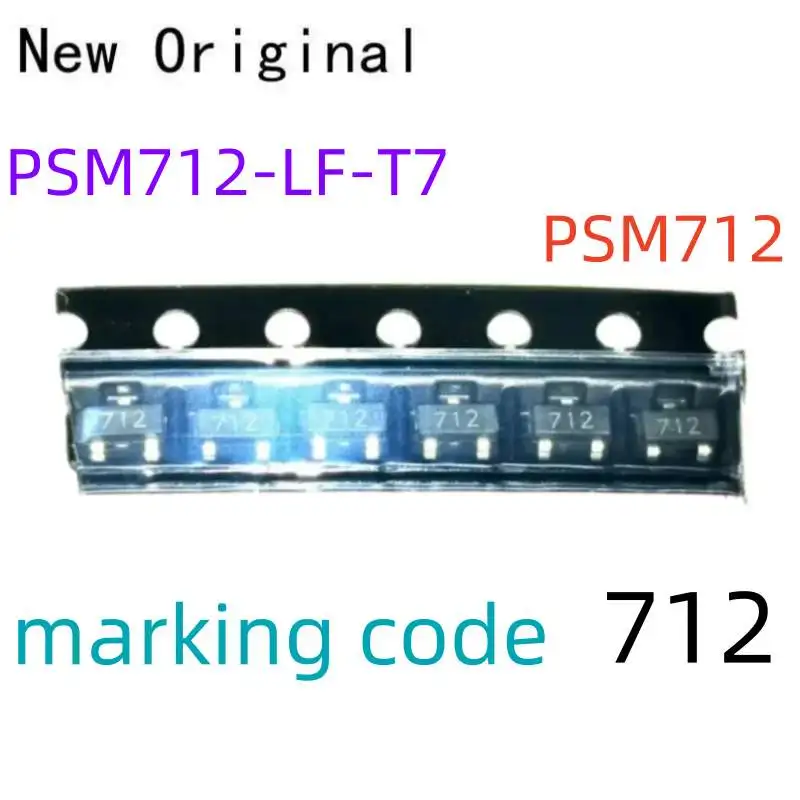 Psm712-Lf-T7 Psm712 Sot23 Standard Capacitance Tvs Array Marking Code 712