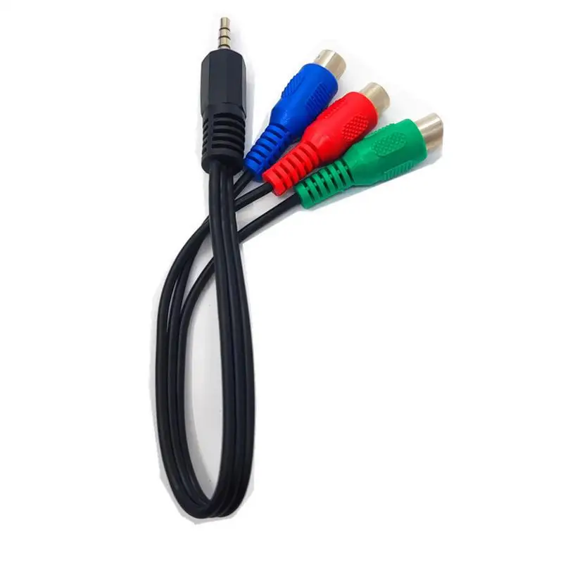 Audio Video Adaptor Cable Simple Clear Design Av Video Cable Soft Audio Video Cable With Pure Audio Signal Transmission For TV