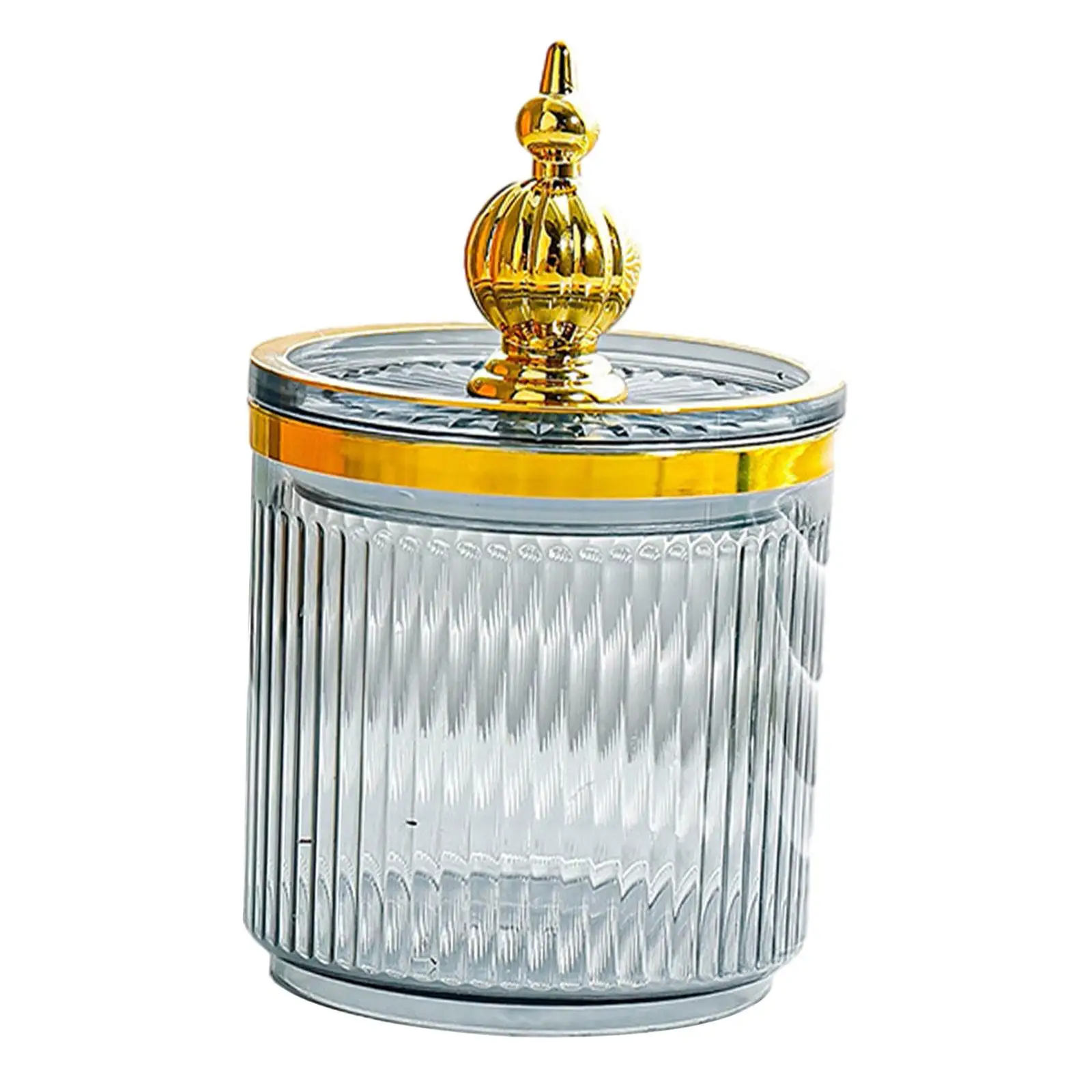 4x حاوية تخزين للمسحات القطنية والكرات، منظم الحمام