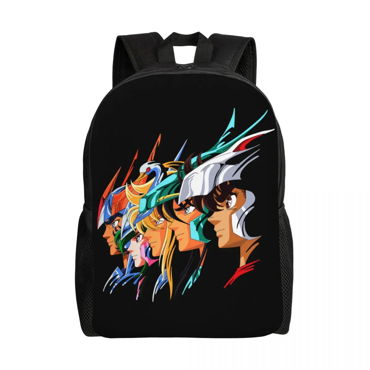 Custom Saint Seiya Knights Of The Zodiac Backpacks Women Men Basic Bookbag for School College Los Caballeros Del Zodiaco Bags