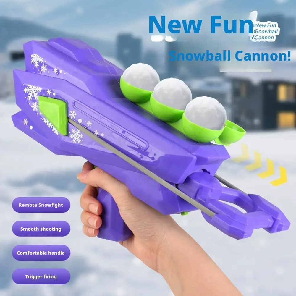 Schneeballpistole für den Außenbereich, Schneeklammerwerfer, Schneeballspielzeug, Schneeballpistole, Kinderspielzeug