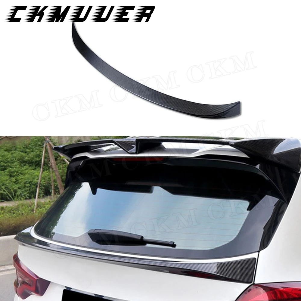 CKMUUER ABS الكربون نظرة الخلفي الجذع الشفاه المفسد أجنحة الديكور بوديكيت اكسسوارات لسيارات BMW X3 G01 2018 2019 2020