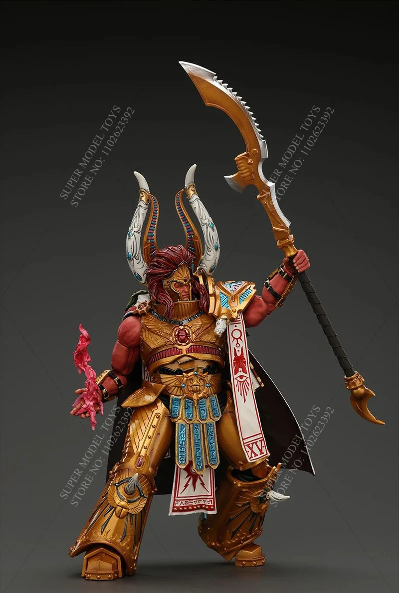 JOYTOY 1/18 Scale Male Soldier Thousand Sons Maguns The Red Primarch Of The XVth Legion Full Set About 22cm Action Figure Doll