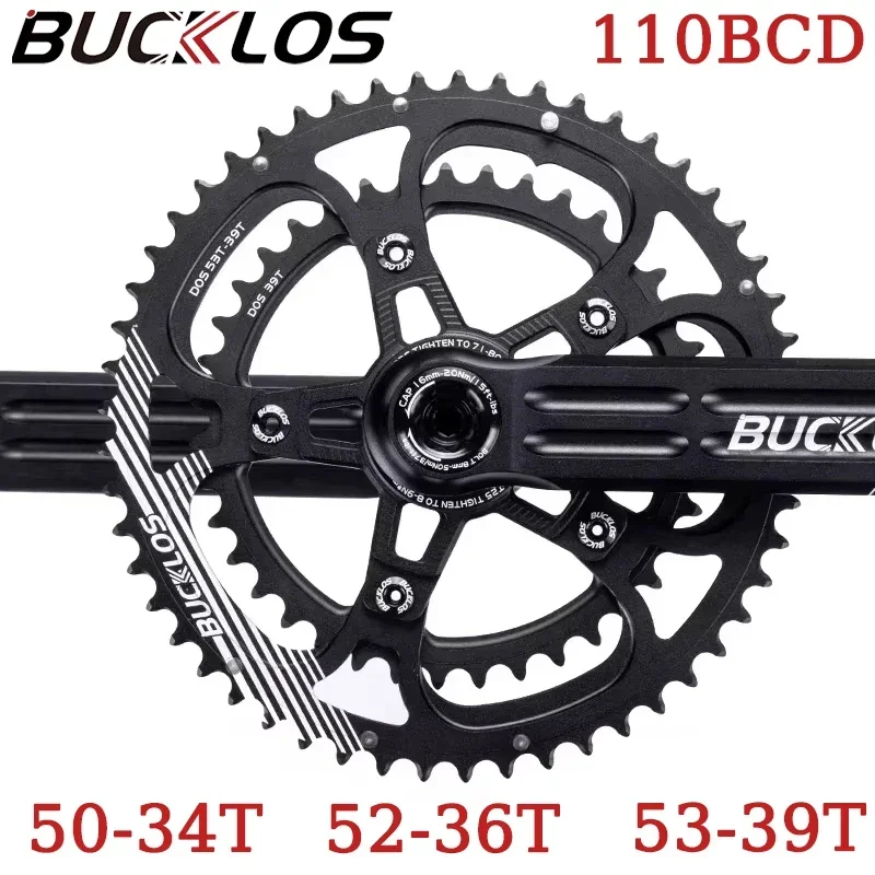 

Road Cranks 110BCD Bike Chainring for GXP Converter 50-34T 52-36T 53-39T 5 Bolts Bicycle Chainring Aluminum Bike Part for SRAM