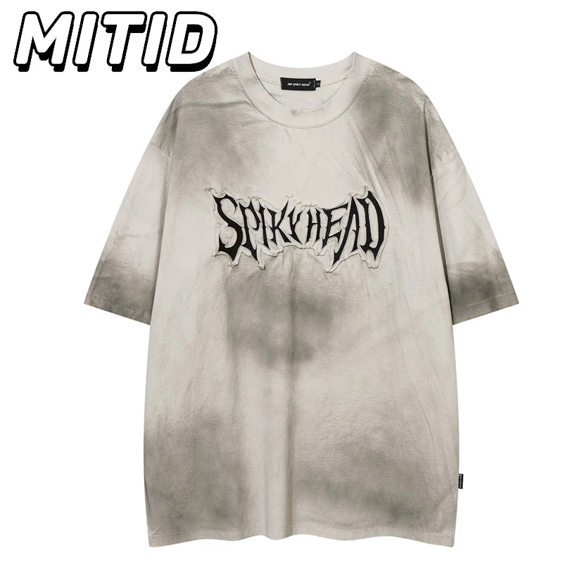 

Новые мужские футболки Y2k, уличная одежда, топы с буквенным принтом, футболки, летние модные повседневные футболки с короткими рукавами и круглым вырезом, мужские