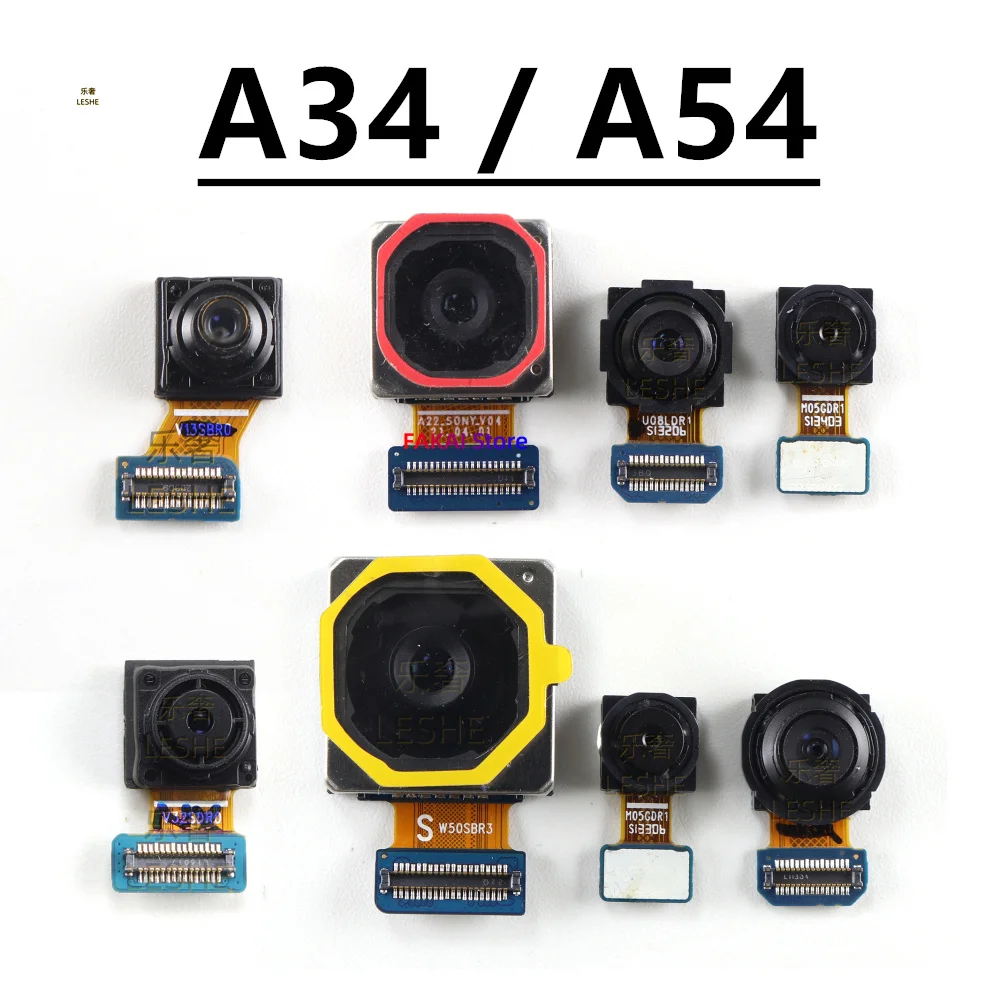 Rear Back Camera Module For Samsung Galaxy A34 A54 A346 A546 Ultrawide Macro  Wide Main Camera Flex Cable