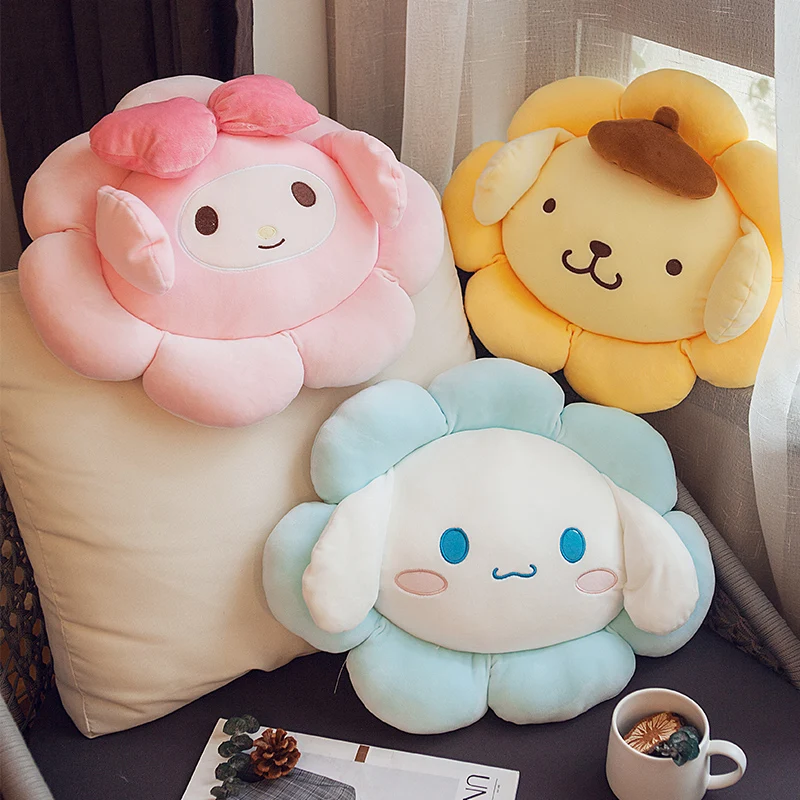 

Cute Soft Cuddly Kuromi Throw Pillow Japanese Style Stuffed Anime Back Cushion My Melody Cinnamoroll Plushies Xmas Gifts Girl