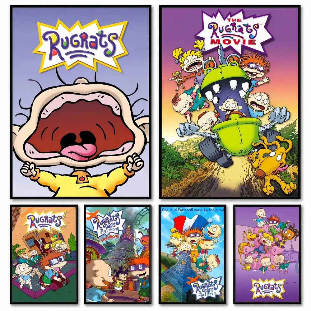 Cute Anime R-Rugrats Canvas Wall Art Prints Unframed Poster for Living Room Bedroom Decor Wall Pictures Halloween Gift