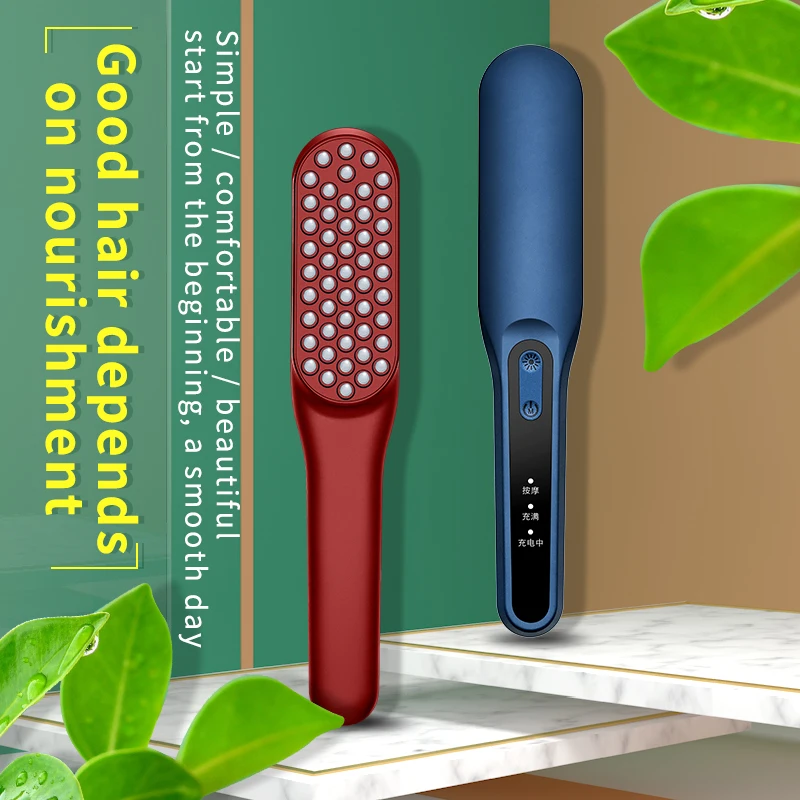 Negativo Ion Cabelo Crescimento Comb, Anti Hair Loss Terapia Escova, Fototerapia, Stress Relief, Massagem Vibração, Couro cabeludo Massager, HairCare