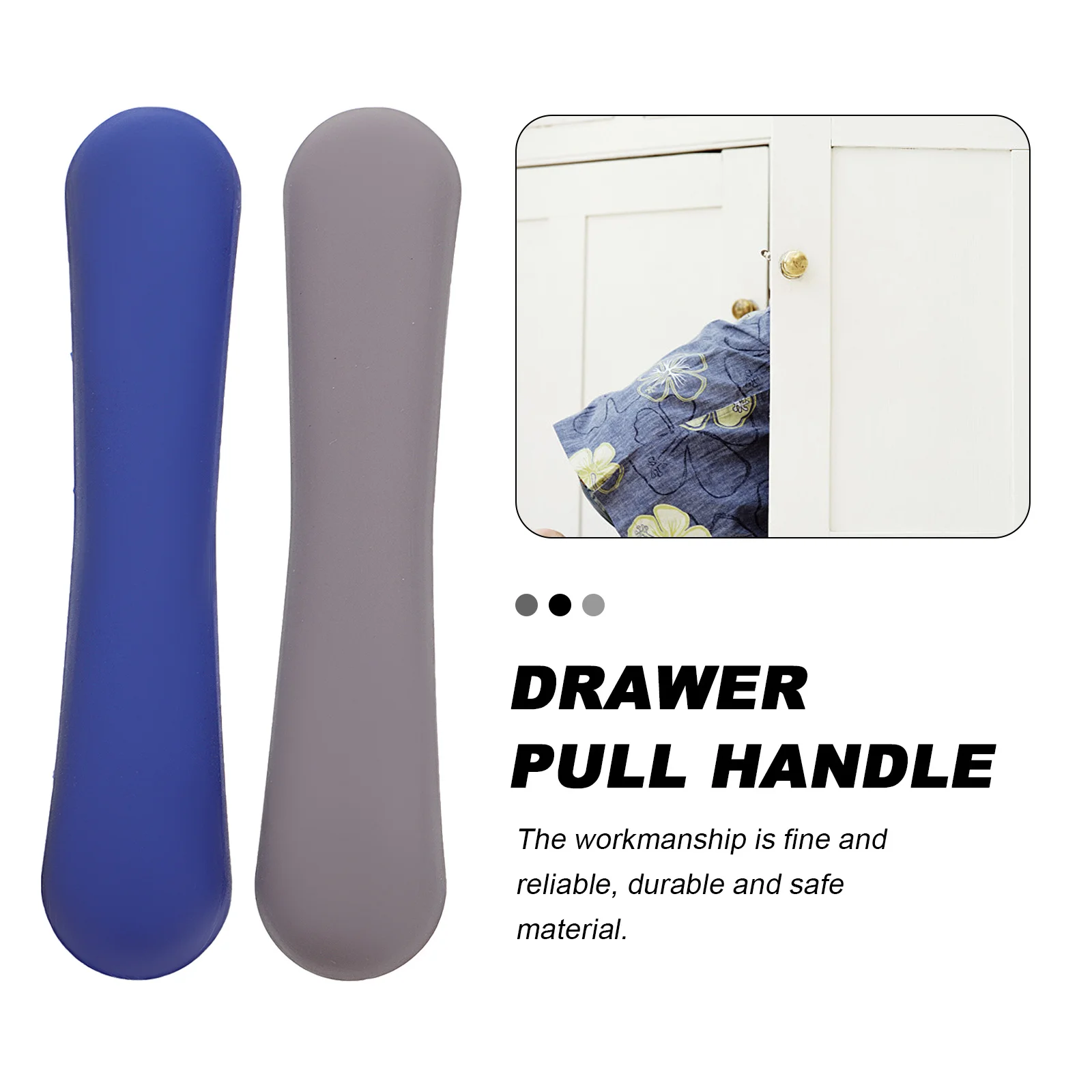 3 個ロングバープルハンドルモダングレーブルーイエローキャビネットドアノブ引き出しプルハンドルクリエイティブ食器棚ワードローブ家具