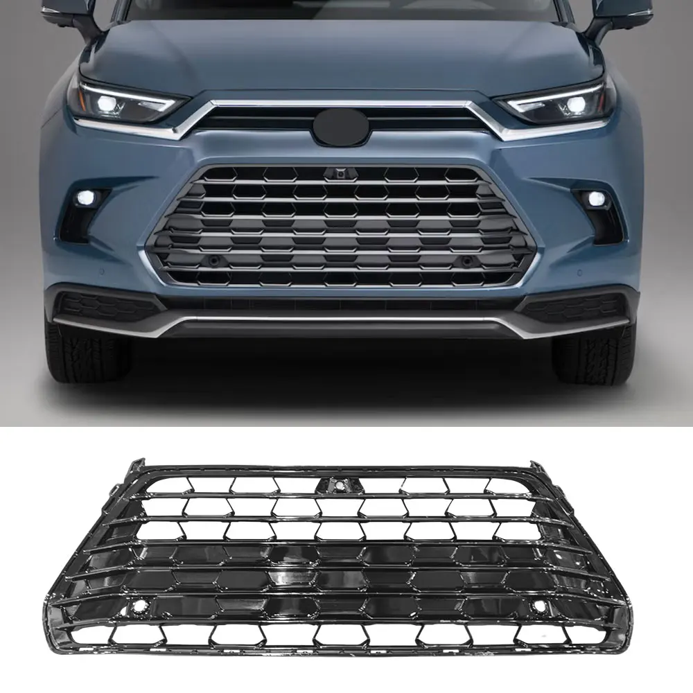 

Черная сетчатая решетка переднего бампера, подходит для Toyota Grand Highlander 2023-2025 гг.