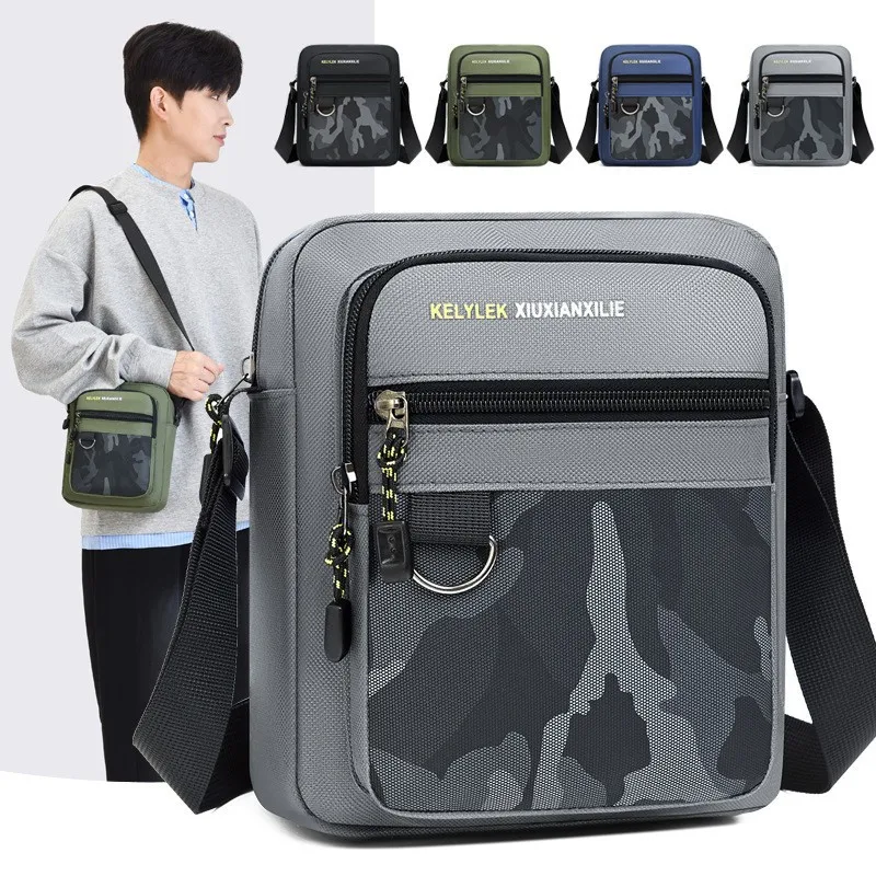 

Lightweight Shoulder Bag Men's Sports Wear-resistant Breathable Fashion Business Commuter Bag Light Travel Messenger Bag