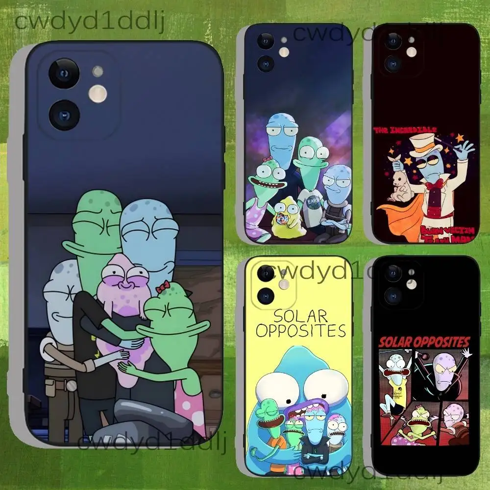 

S-Solar O-Opposites Alien Phone Case For iPhone 15,16,17,13,14,11,12,Pro,Max,Plus,E,Air,Mini Non-Slip Soft Fundas