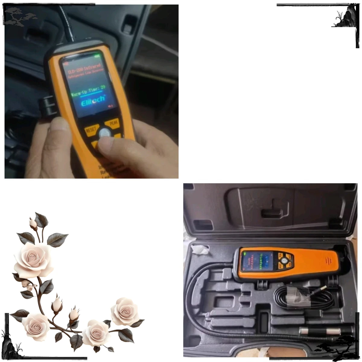 Precision HVAC Maintenance Tool ILD-200 Automotive Air Conditioning and HVAC System External Refrigerant Leakage Detector